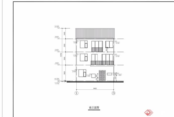 三层中式详细的住宅别墅设计pdf方案