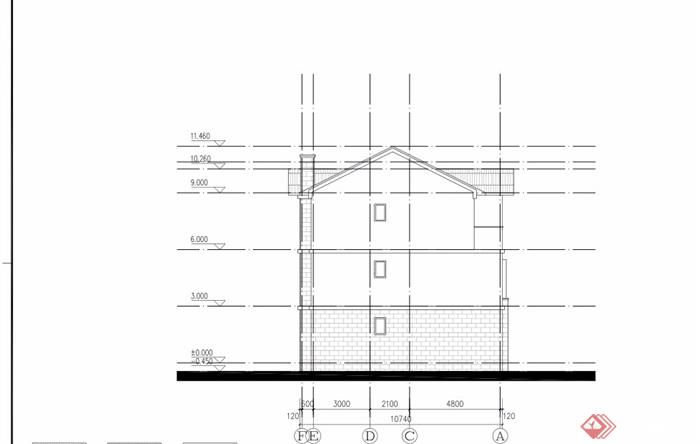 中式详细的完整联排三层别墅建筑设计pdf方案