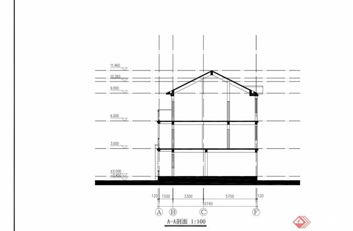中式详细的完整联排三层别墅建筑设计pdf方案