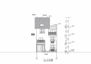 中式详细的三层联排别墅设计pdf文本