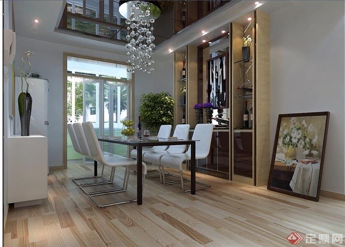 详细的完整住宅室内装饰设计3d模型及效果图