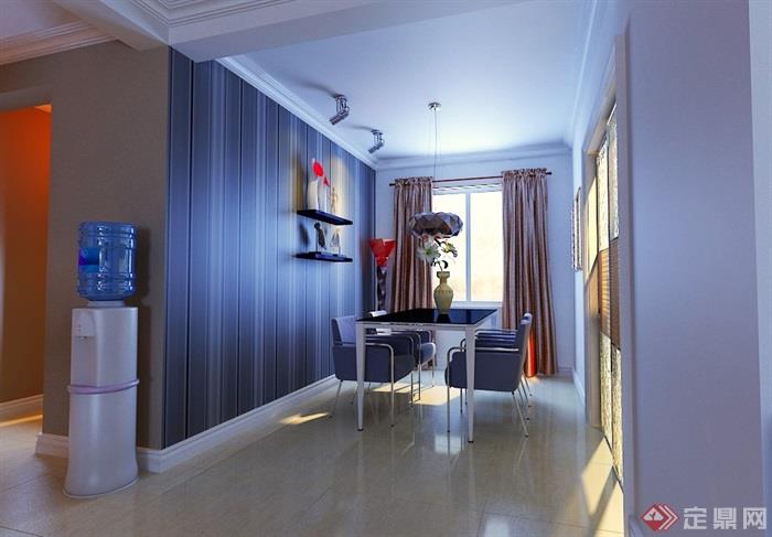 详细的完整住宅室内装饰空间设计3d模型