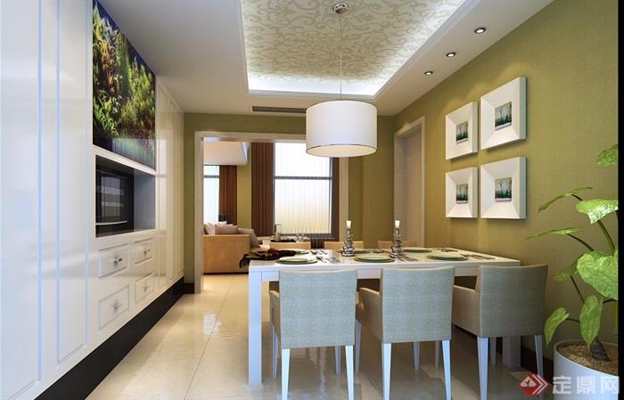 详细的整体完整详细住宅室内装饰3d模型及效果图
