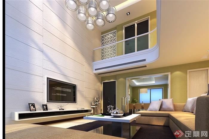 详细的整体完整详细住宅室内装饰3d模型及效果图