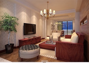 现代住宅室内装饰设计3d模型及效果图