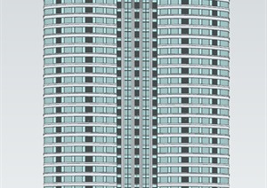 超高层公建化住宅立面模型