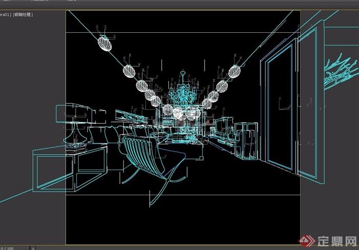 客厅详细整体空间装饰设计3d模型及效果图