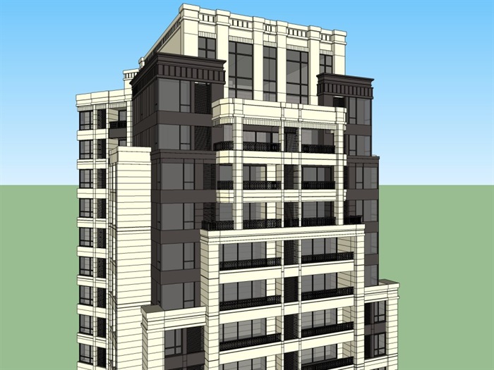 超高层住宅，artdeco，38层(4)