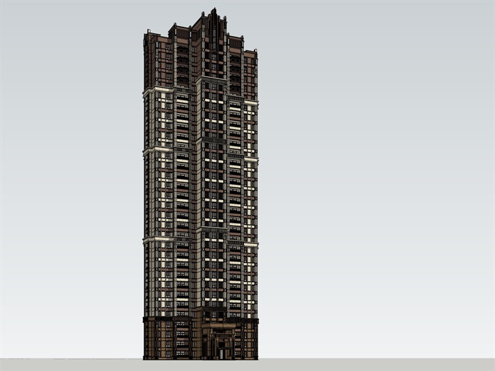33层西方新古典高层住宅(1)