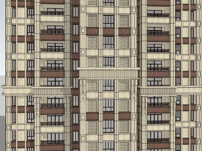 33层西方新古典高层住宅(7)