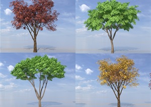 SU(草图大师)代理树、各种树代理模型