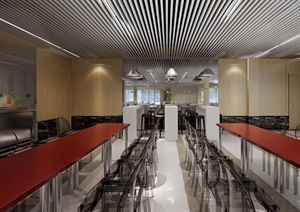 详细的完整餐饮空间装饰设计3d模型及效果图
