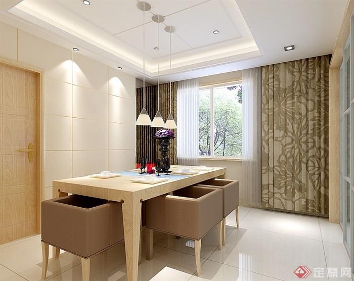 现代详细的完整室内住宅空间客厅装饰设计3d模型及效果图