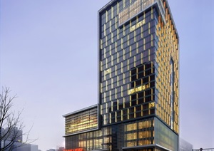 万豪现代五星级酒店旅店宾馆建筑施工图设计