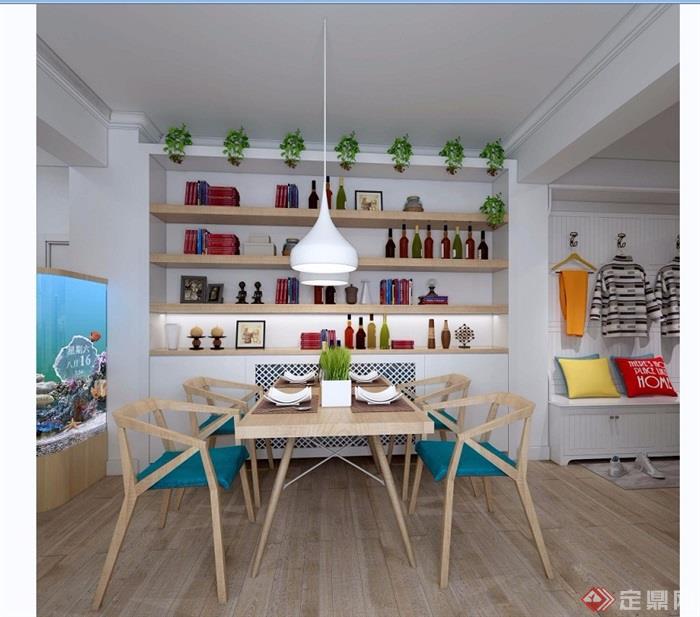 详细的住宅室内客厅装饰3d模型及效果图
