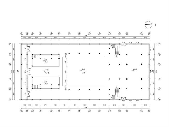 中式戏台、祠堂建筑施工图(3)