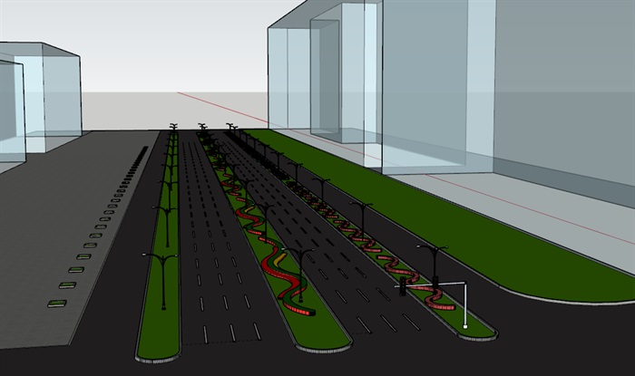 市政道路隔离带绿化(4)