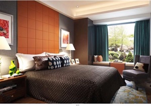 完整的的室内卧室空间装饰设计3d模型及效果图