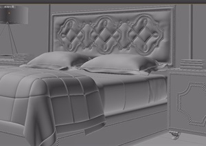 欧式室内卧室空间装饰设计3d模型