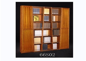 东南亚风格家具书柜3d模型
