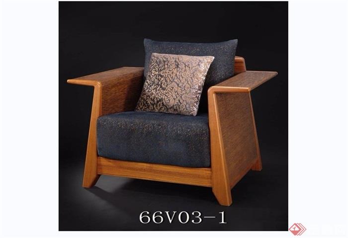 东南亚风格家具单人沙发椅素材3d模型及效果图