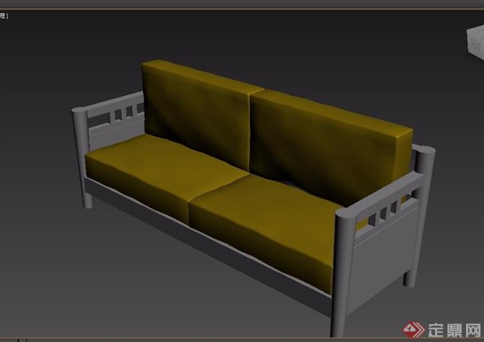 东南亚风格家具沙发3d模型及效果图