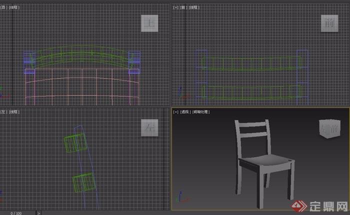 东南亚风格室内椅子素材3d模型及效果图