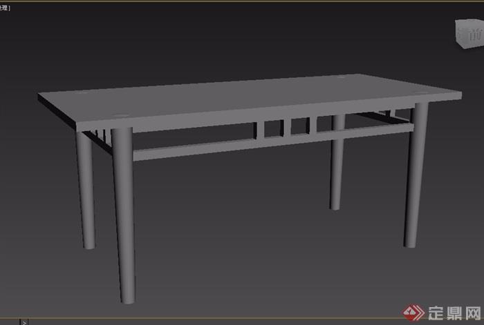 东南亚风格家具餐桌素材3d模型及效果图