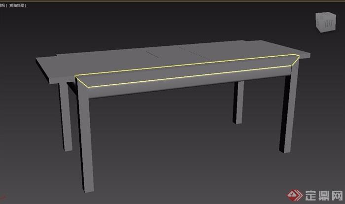 东南亚风格木质桌子素材3d模型及效果图