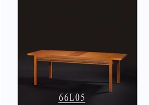东南亚风格木质桌子素材3d模型及效果图