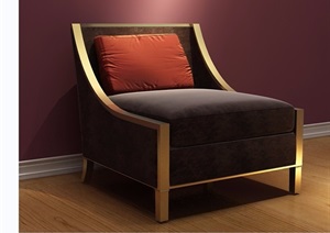欧式室内沙发椅素材详细3d模型及效果图