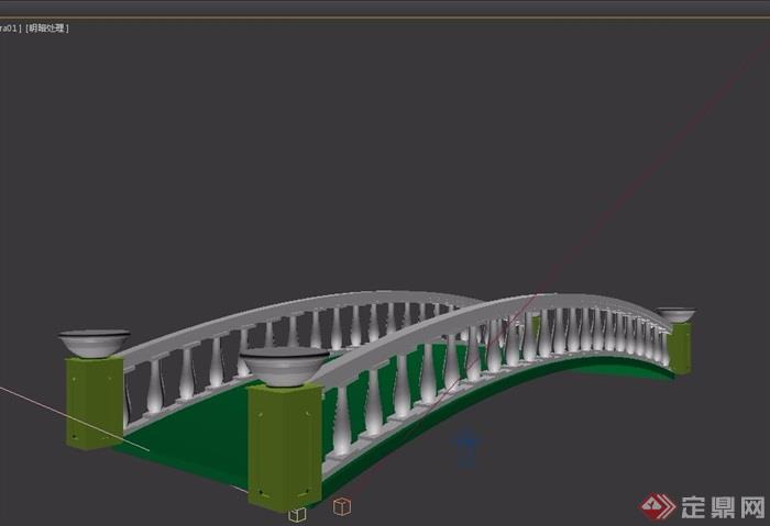 园林景观园桥拱桥素材设计3d模型及效果图
