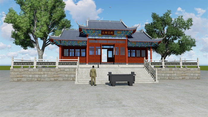 寺庙模型(3)