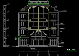 五层别墅住宅建筑施工图
