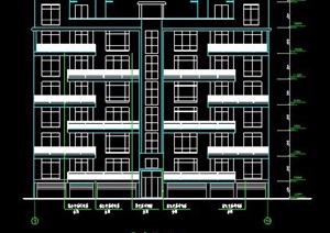 某设计院六层住宅楼建筑方案图