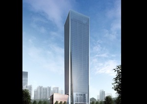 某现代风格详细的高层办公楼建筑ppt方案