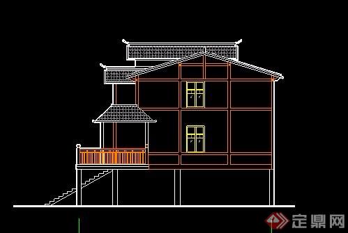 中式风格民居建筑设计图纸