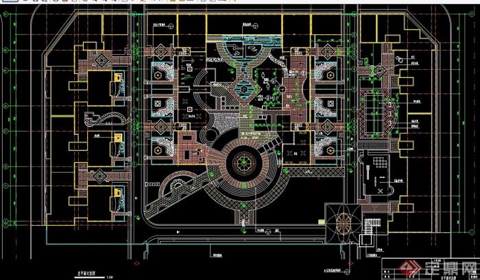 某完整的广场景观绿化设计CAD施工图