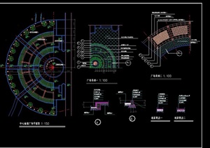 中心广场景观绿化设计CAD施工图