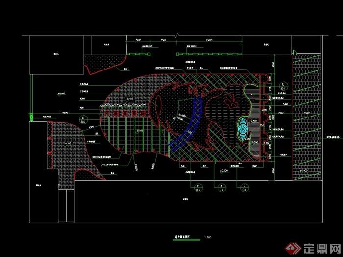 现代风格详细广场景观绿化设计CAD施工图