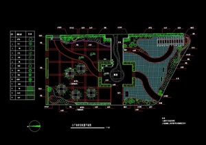 独特详细广场景观绿化设计CAD方案