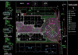 某独特详细的广场景观绿化设计CAD施工图
