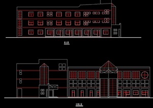 学校教学楼建筑设计cad方案