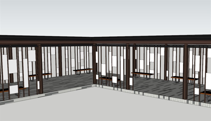 L形廊架、新中式廊架、铁艺廊架、现代廊架(4)