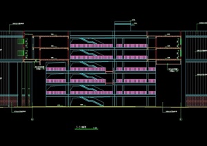 某详细的完整教学楼建筑设计cad施工图