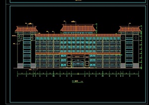 某详细的教学楼设计cad施工图