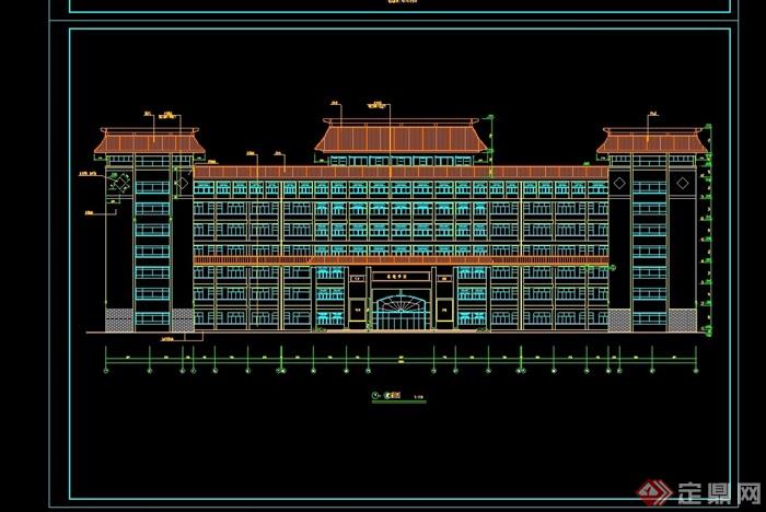 某详细的教学楼设计cad施工图