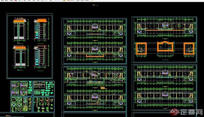 某详细的教学楼设计cad施工图