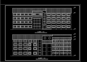 某市养护工区3个旅馆设计cad方案（无剖面图）