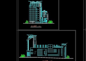 某八层宾馆建筑设计cad方案图